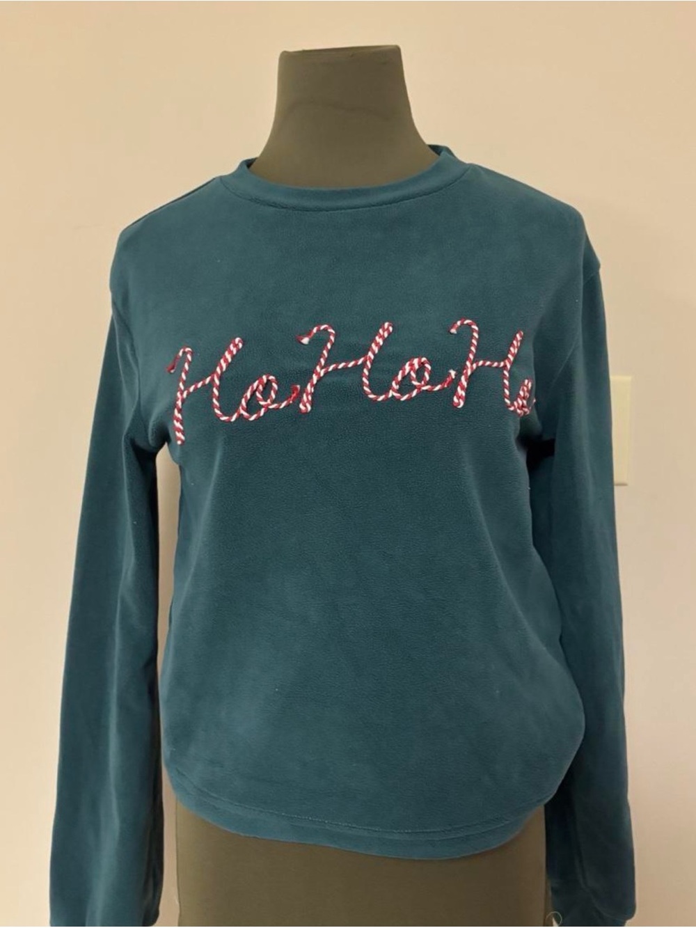 Teal 'Ho Ho Ho' Long-Sleeve Holiday Top